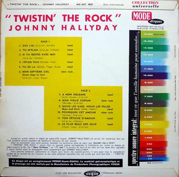 Johnny Hallyday - Twistin' The Rock (LP, Comp)
