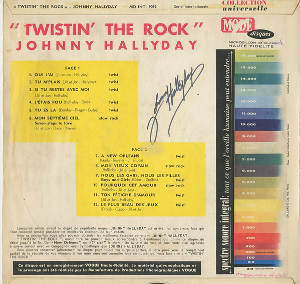 Johnny Hallyday - Twistin' The Rock (LP, Comp)