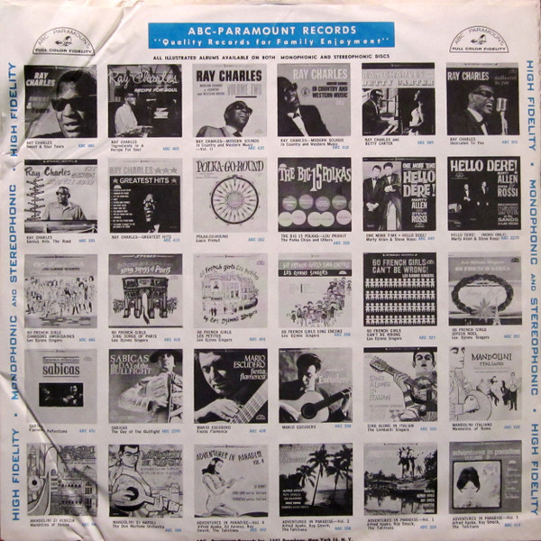 Ray Charles - Ray Charles Live In Concert (LP, Album, Mono)