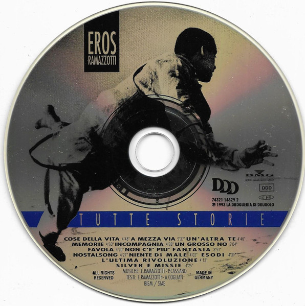 Eros Ramazzotti - Tutte Storie (CD, Album)