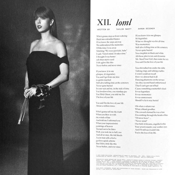 Taylor Swift - The Tortured Poets Department (2xLP, Album, Whi)