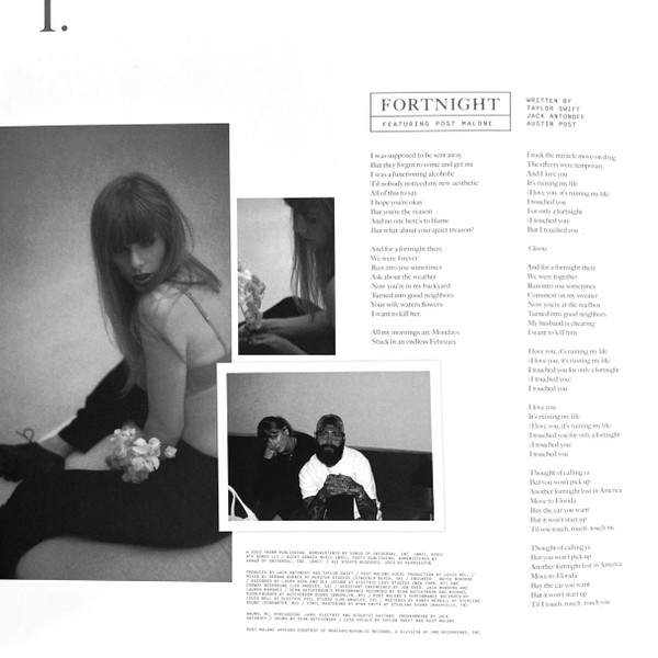 Taylor Swift - The Tortured Poets Department (2xLP, Album, Whi)