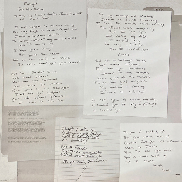 Taylor Swift - The Tortured Poets Department (2xLP, Album, Whi)