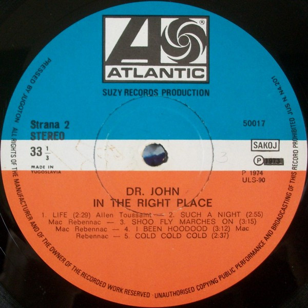 Dr. John - In The Right Place (LP, Album)