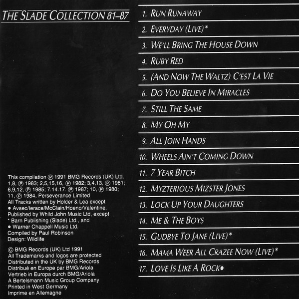 Slade - The Slade Collection 81-87 (CD, Comp)