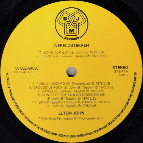 Elton John - Alle Hits (LP, Comp)