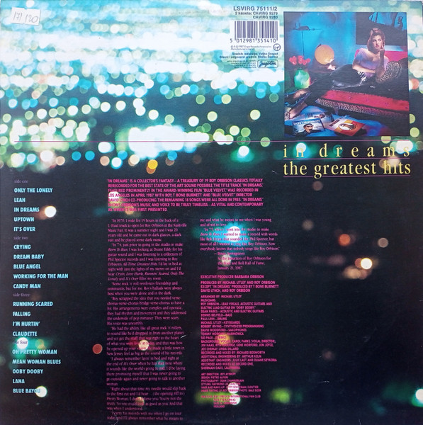 Roy Orbison - In Dreams: The Greatest Hits (2xLP, Album)