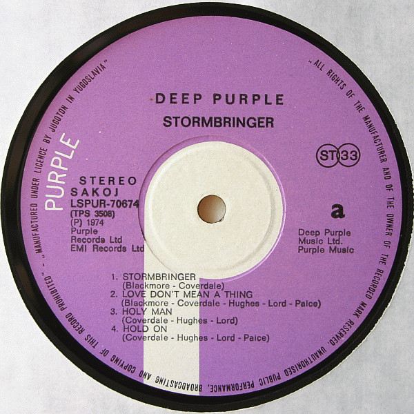 Deep Purple - Stormbringer (LP, Album)