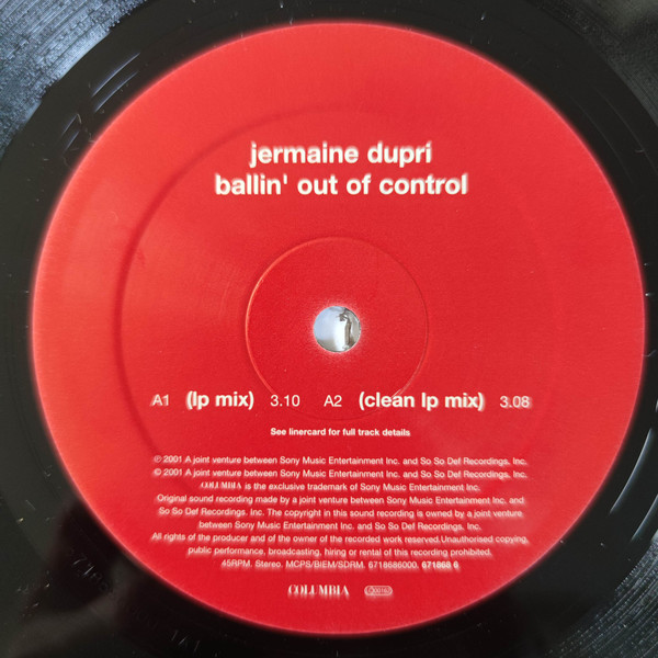 Jermaine Dupri - Ballin' Out Of Control (12