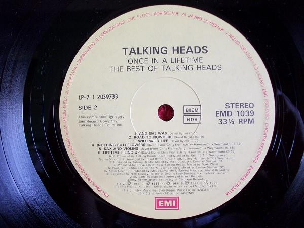 Talking Heads - Once In A Lifetime - The Best Of (LP, Comp)
