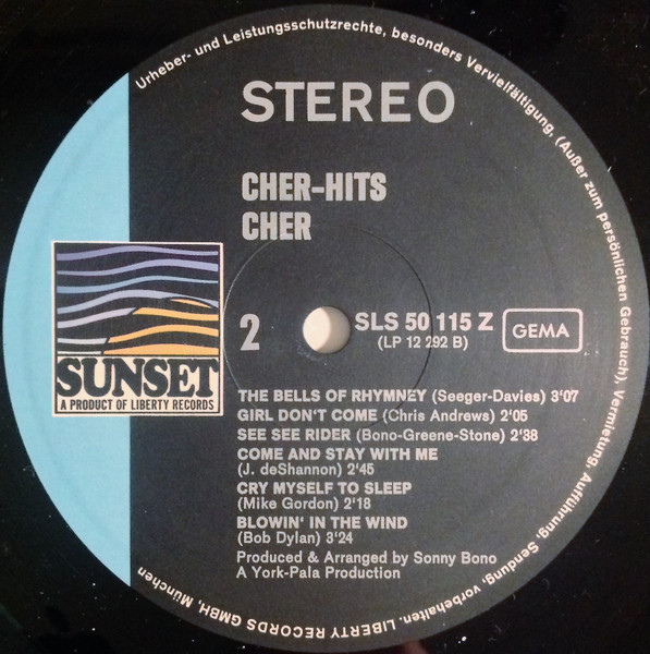 Chér* - Chér Hits (LP, Album, RE)