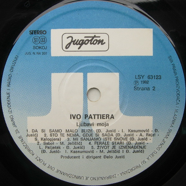 Ivo Pattiera - Ljubavi Moja (LP, Album)