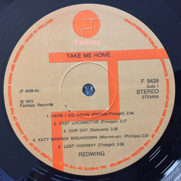 Redwing (2) - Take Me Home (LP, Album)