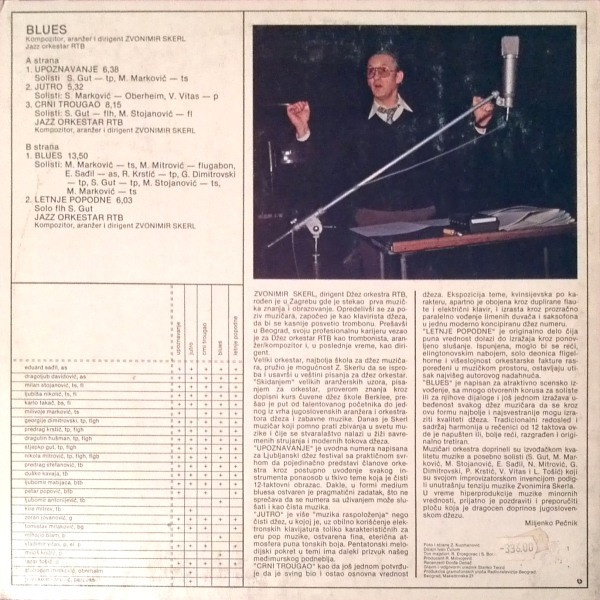 Zvonimir Skerl - Blues (LP, Album)
