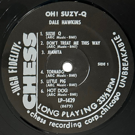 Dale Hawkins - Oh! Suzy-Q (LP, Album, RE)
