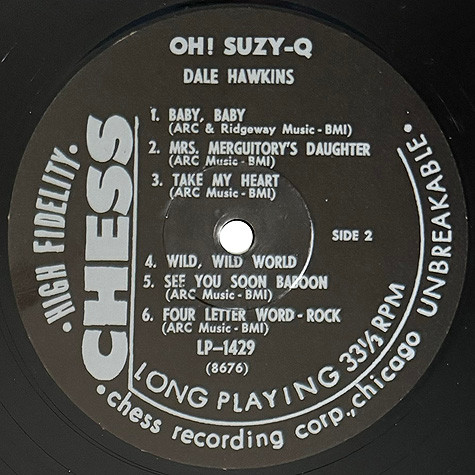Dale Hawkins - Oh! Suzy-Q (LP, Album, RE)