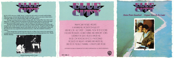 Ry Cooder - Blue City (Motion Picture Soundtrack) (CD, Album)
