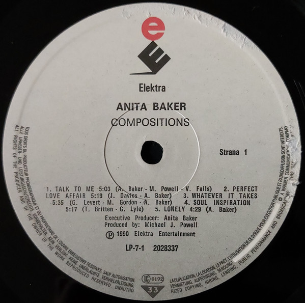 Anita Baker - Compositions (LP, Album)