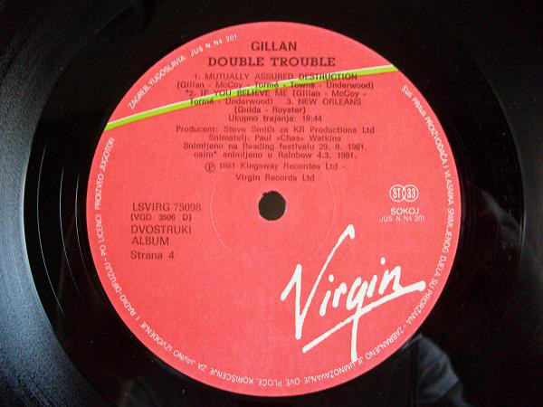 Gillan - Double Trouble (2xLP, Album, gat)