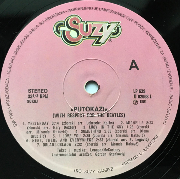 Putokazi - With Respect For The Beatles (LP, Album)