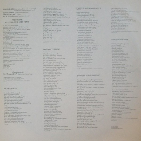 Foreigner - Agent Provocateur (LP, Album)