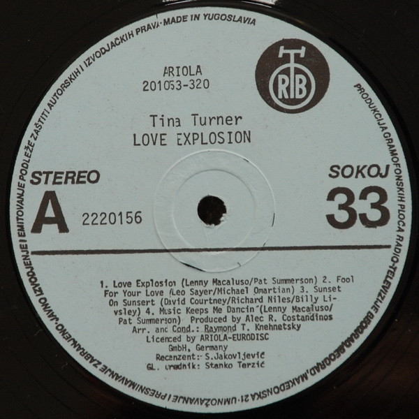 Tina Turner - Love Explosion (LP, Album)