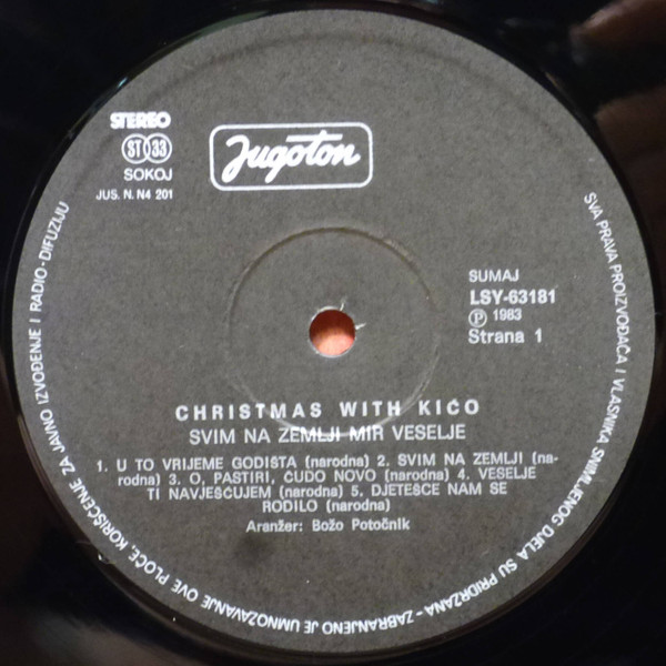 Kićo* - Christmas With Kićo (Svim Na Zemlji Mir Veselje) (LP, Album)
