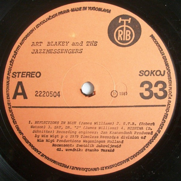 Art Blakey And The Jazzmessengers III* - Reflections In Blue (LP, Album)