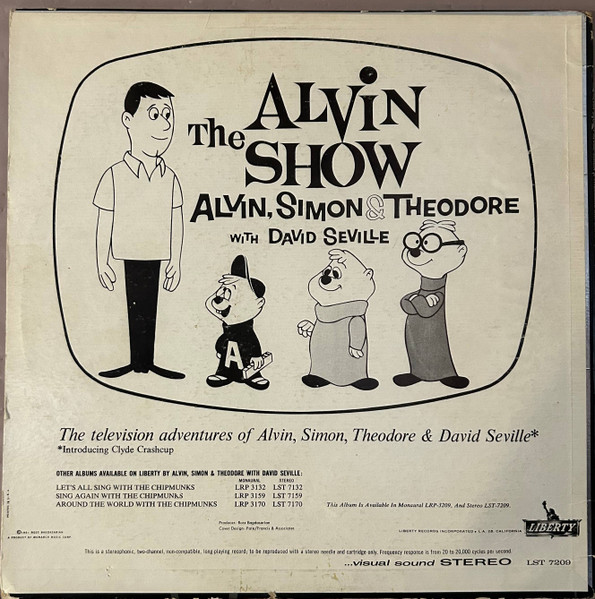 The Chipmunks, Alvin, Simon & Theodore* With David Seville - The Alvin Show (LP, Album)
