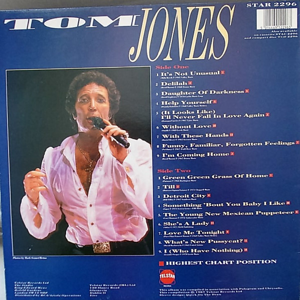 Tom Jones - The Greatest Hits (LP, Comp)