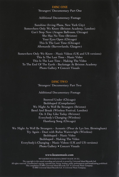 Keane - Strangers (2xDVD-V)