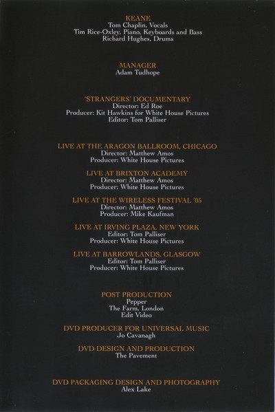 Keane - Strangers (2xDVD-V)