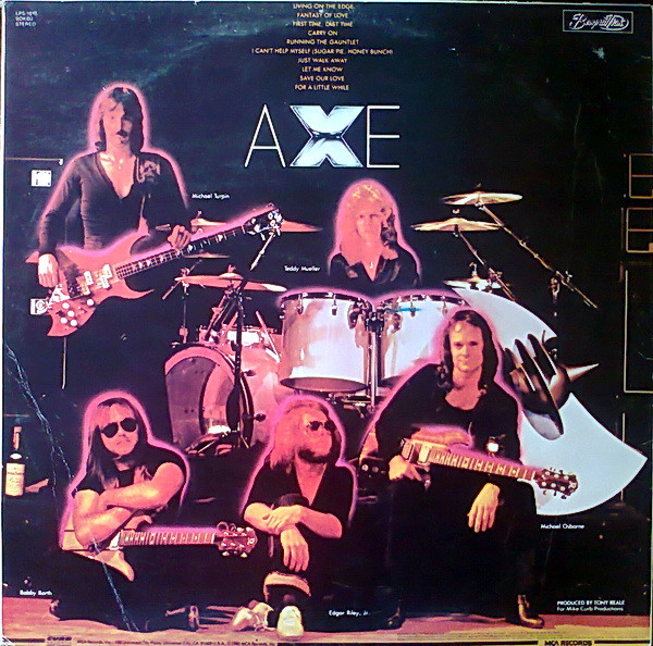 Axe - Living On The Edge (LP, Album)