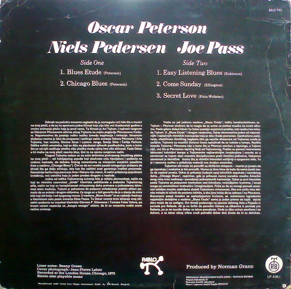 The Oscar Peterson Trio - The Trio (LP, Album)