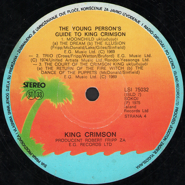 King Crimson - The Young Persons' Guide To King Crimson (2xLP, Comp)