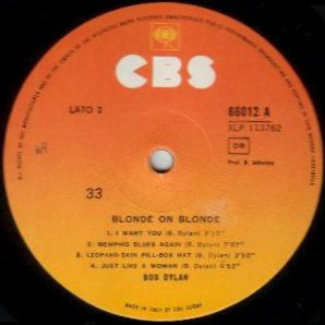 Bob Dylan - Blonde On Blonde (2xLP, Album, Mono, RP)