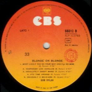 Bob Dylan - Blonde On Blonde (2xLP, Album, Mono, RP)