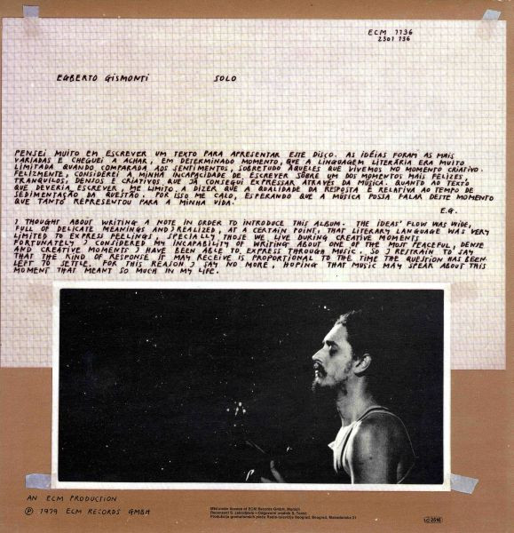 Egberto Gismonti - Solo (LP, Album)