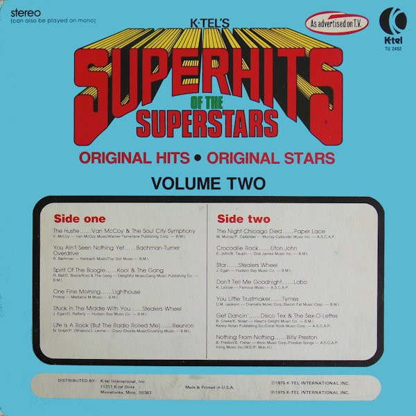 Various - Superhits Of The Superstars - Volume Two (LP, Comp)