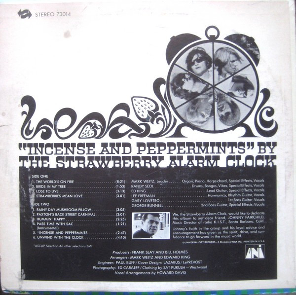 The Strawberry Alarm Clock* - Incense And Peppermints (LP, Album, Mon)