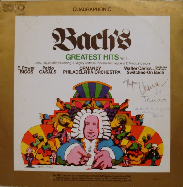 Bach* - Bach's Greatest Hits Vol. 1 (LP, Comp, Quad)