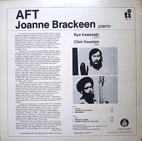 Joanne Brackeen - Aft (LP, Album, RE)