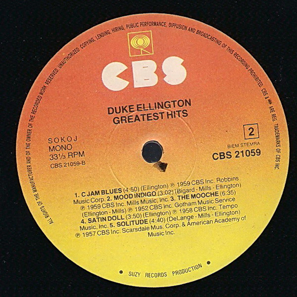 Duke Ellington - Greatest Hits (LP, Comp, Mono)