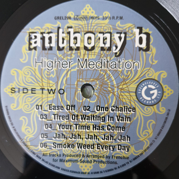 Anthony B - Higher Meditation (LP)