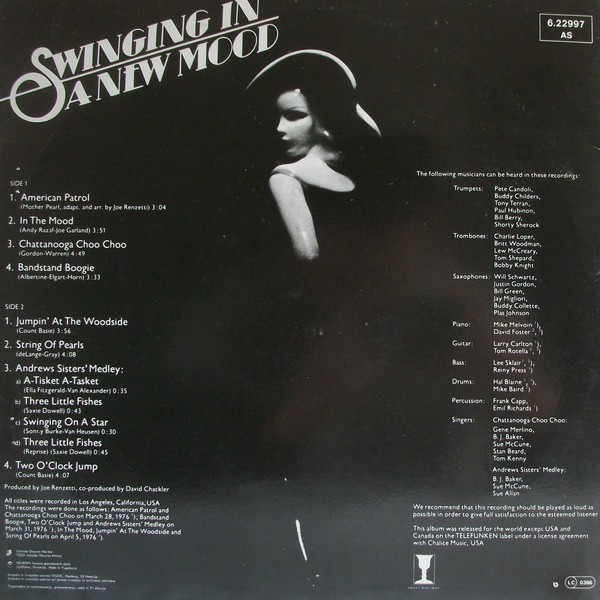 The Sunshine Terrace Swing Band - Swinging In A New Mood (LP, Album)