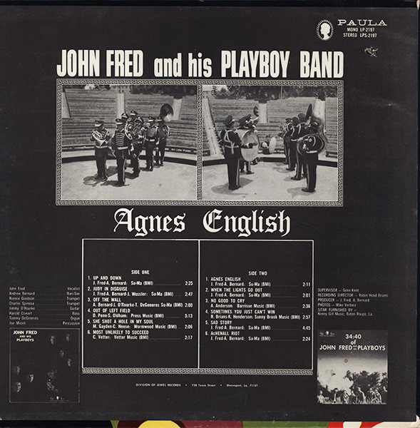 John Fred And His Playboy Band* - Judy In Disguise With Glasses (LP, Album, RE)