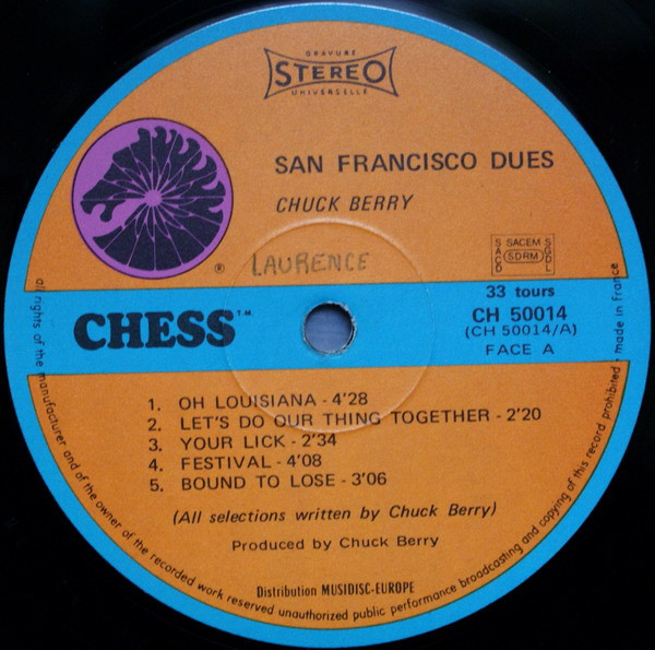 Chuck Berry - San Francisco Dues (LP, Album)