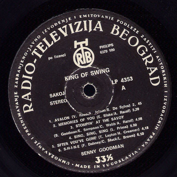 Benny Goodman - King Of Swing (LP)