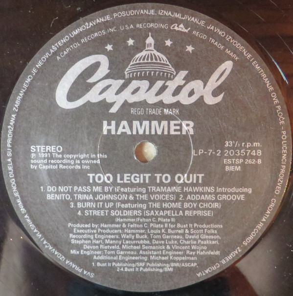 Hammer* - Too Legit To Quit (2xLP, Album)