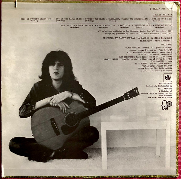 Jackie McAuley - Jackie McAuley (LP, Album, Mon)